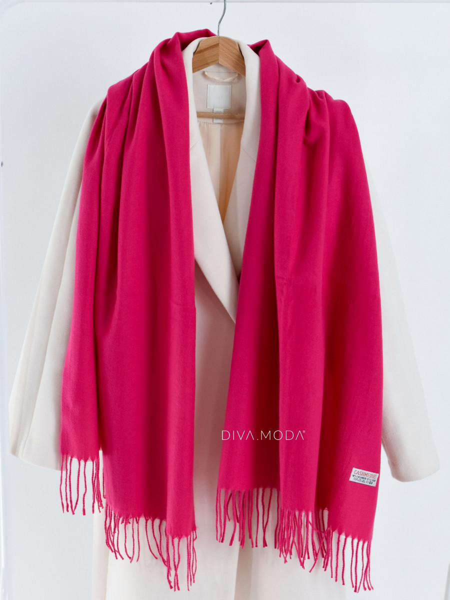 Dlhý Kašmírový šál fuchsia P 10