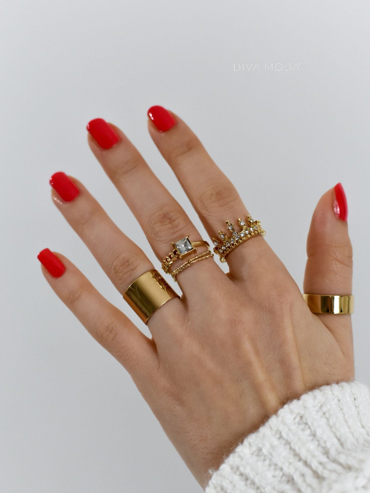 Bižutéria sada zlatých prsteňov N 17