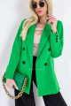 Oversize sako s dvojradovými gombíkmi zelené A 80