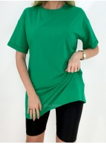 Basic oversize tričko zelené B 5