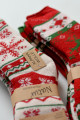 Trio vianočných nórskych ponožiek z alpaky M 18