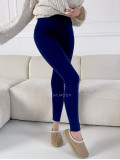 Termo legíny zateplené kožušinkou blue navy P 52