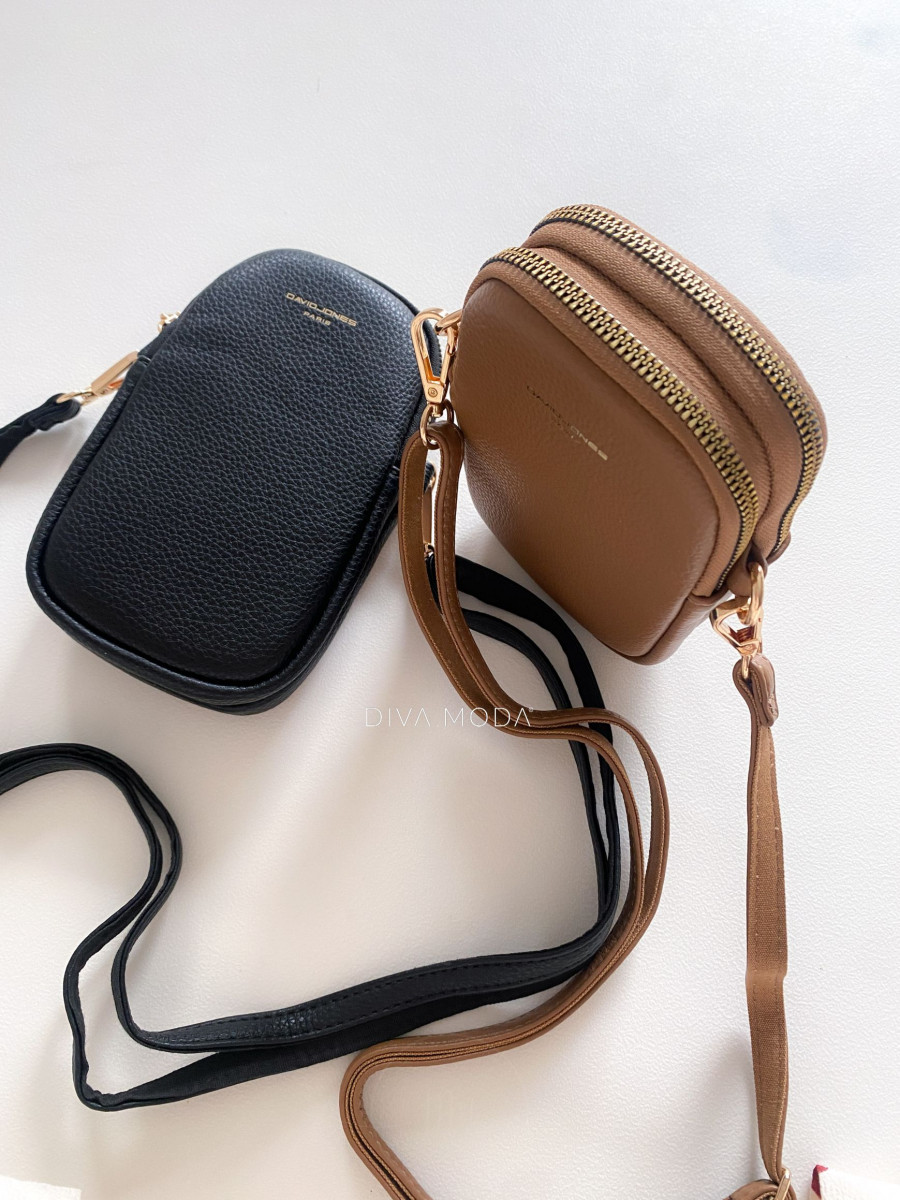 crossbody kabelka hnedá David Jones K 5
