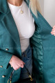 Jelenicový prechodný kabátik  tmavo zelený P 78