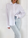 Basic oversize košeľa biela P 133