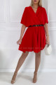 Padavé šaty Salma červené A 205