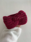 Prekrížená čelenka burgundy G 52