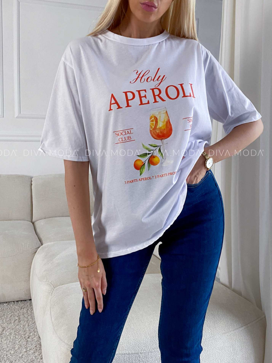 Tričko aperoli biele M 171 Tričko aperoli biele M 171