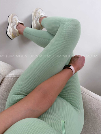 Športový push up overal pistacio M 201