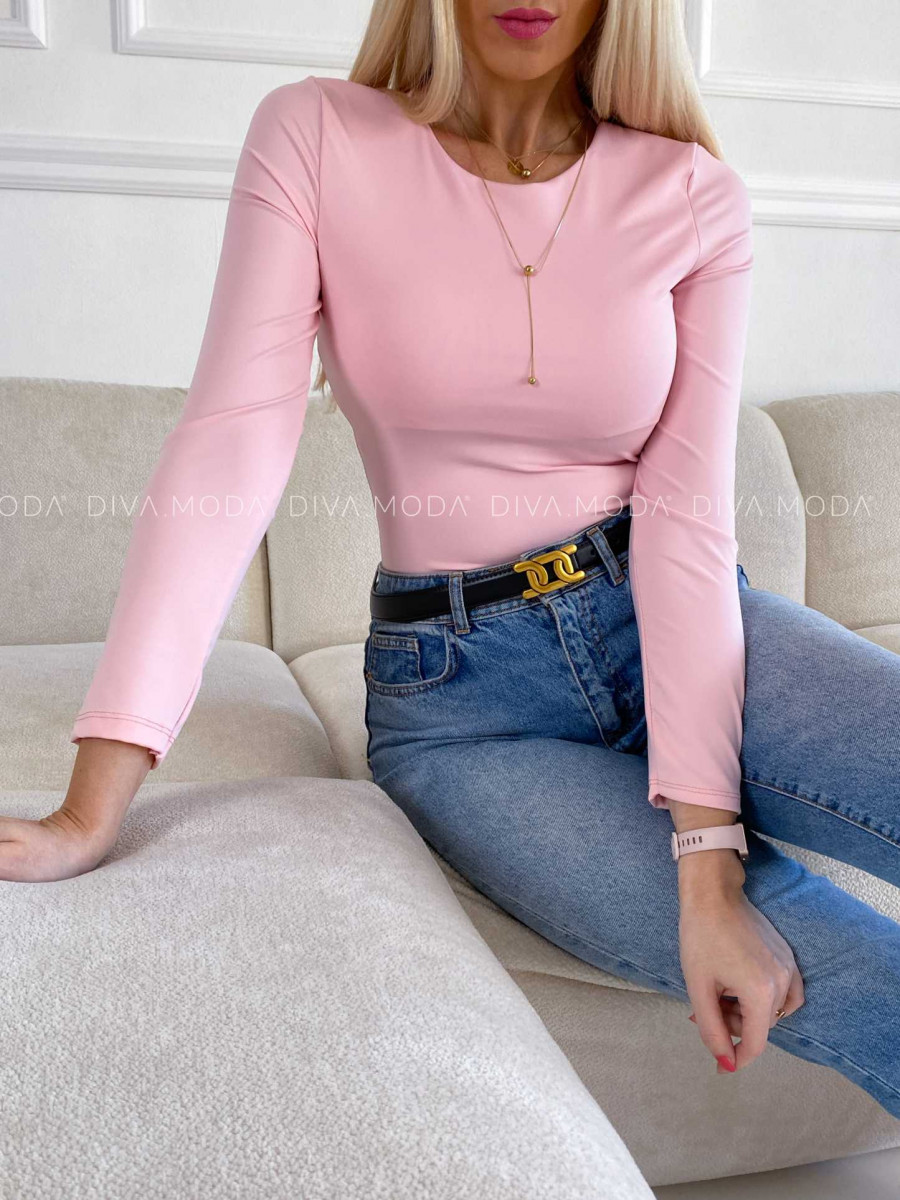 Hladké body light pink S 95