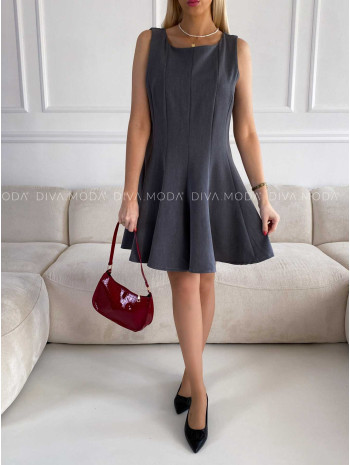 Šedé šaty Carmen M 188