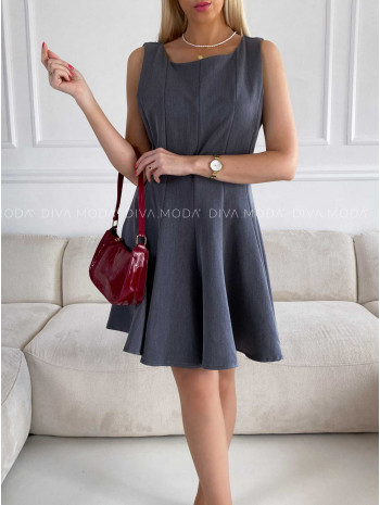 Šedé šaty Carmen M 188