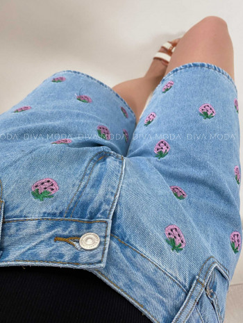 Riflové šortky strawberry M 247