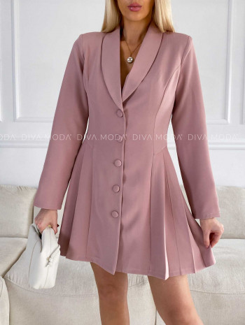 Sakové šaty Fioro staroružové M 232