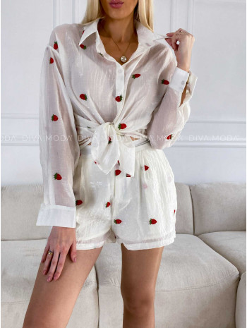 Letný kraťasový komplet s jahodami M 183