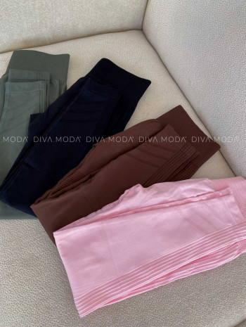 Push up sťahujúce legíny khaki M 200 Push up sťahujúce legíny khaki M 200