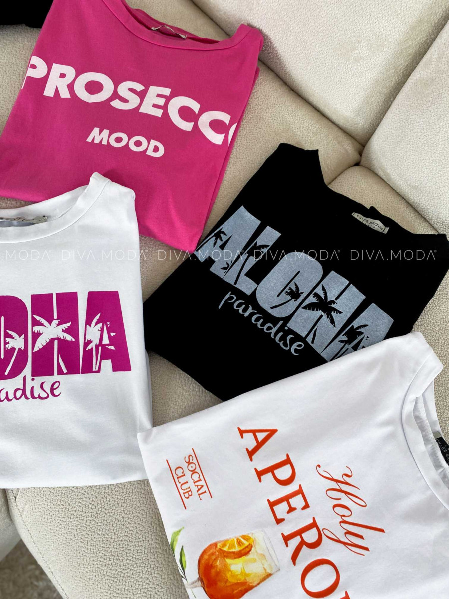 Tričko proseco mood ružové M 169 Tričko proseco mood ružové M 169