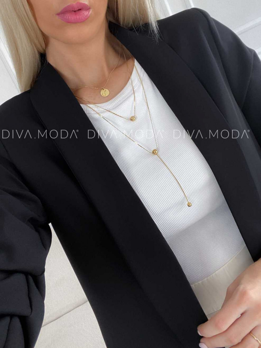 Elegantné dámske sako Rea čierne M 233