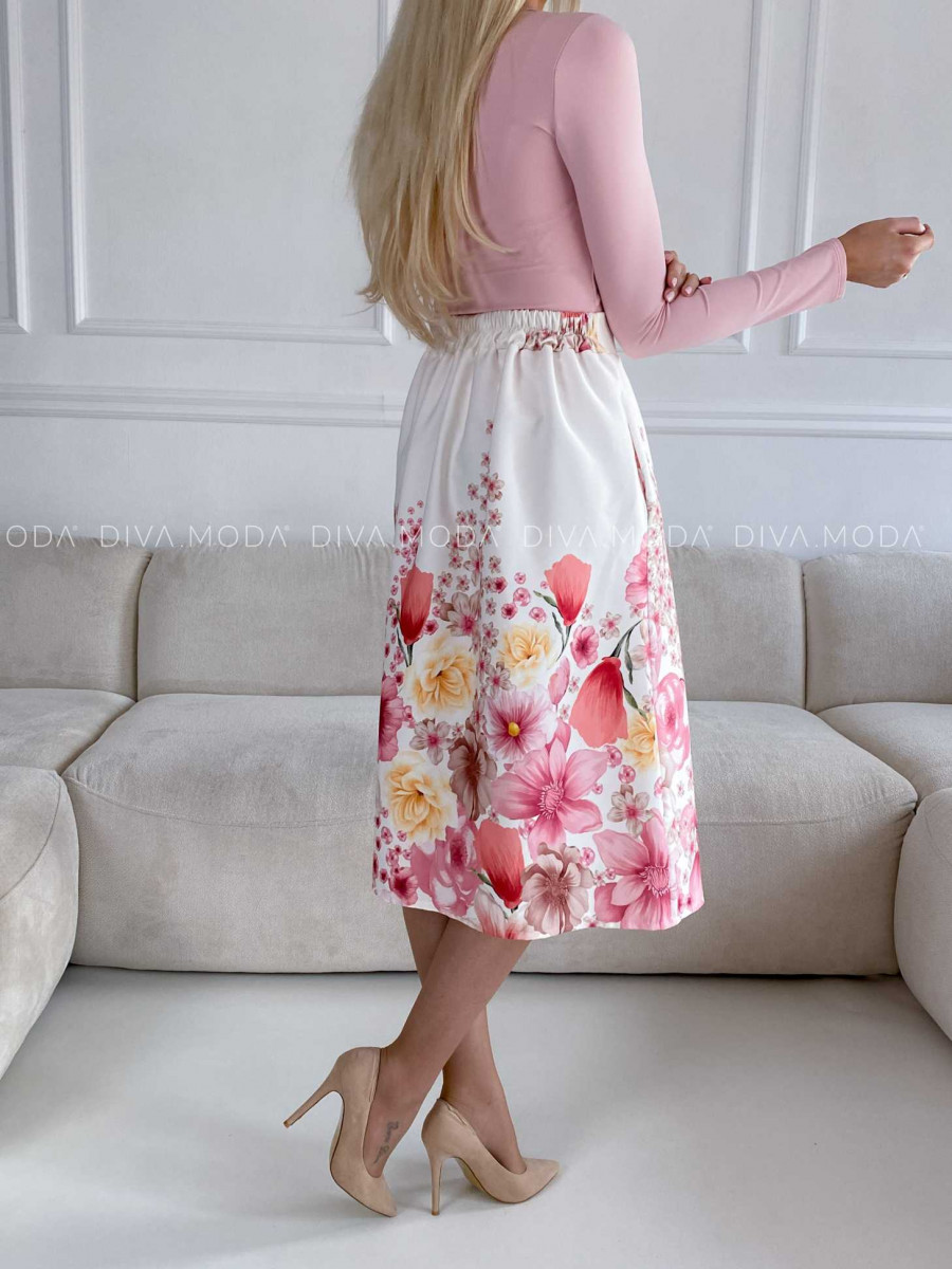 Tulipánová sukňa kvetovaná Ellis M 260