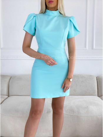 Šaty s mašľou na chrbte mint M 314