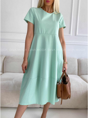 Ležérne midi šaty Sebi mint M 335