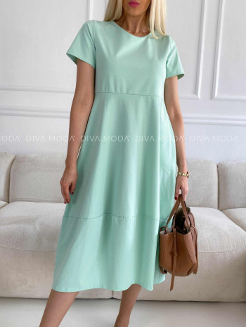 Ležérne midi šaty Sebi mint M 335