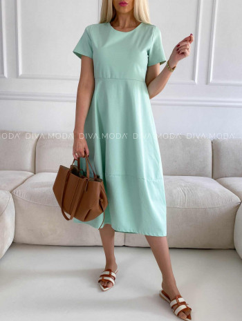 Ležérne midi šaty Sebi mint M 335