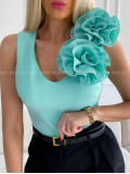 Top s 3D kvetmi mint M 348 Top s 3D kvetmi mint M 348