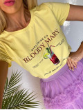 Tričko bloody mary žlté M 438