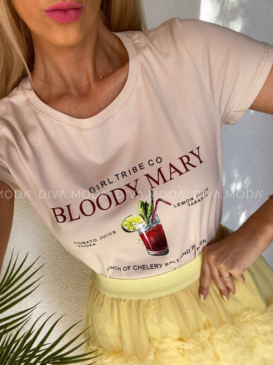 Tričko bloody mary béžové M 438