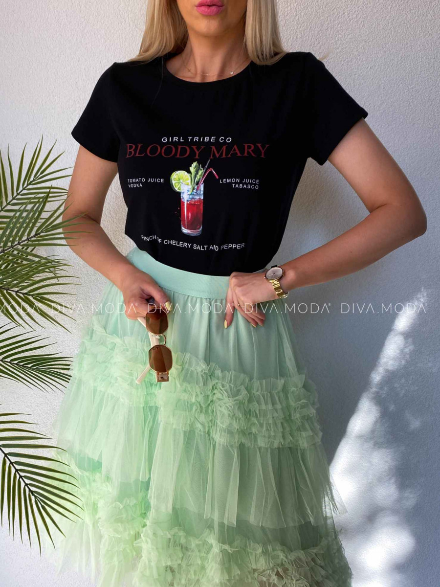 Tričko bloody mary čierne M 438