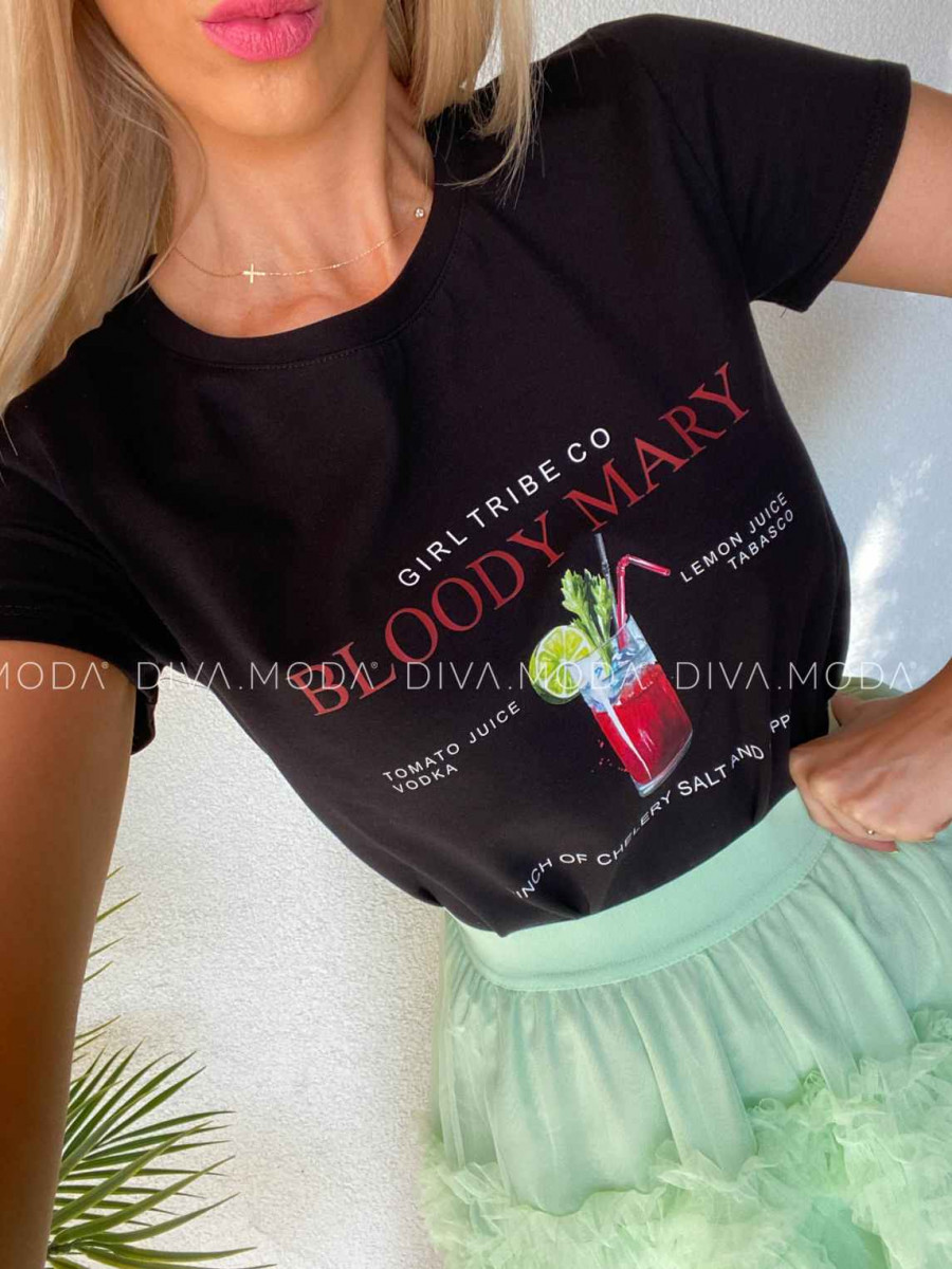 Tričko bloody mary čierne M 438