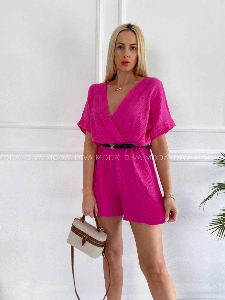Mušelínový overal fuchsia K 320