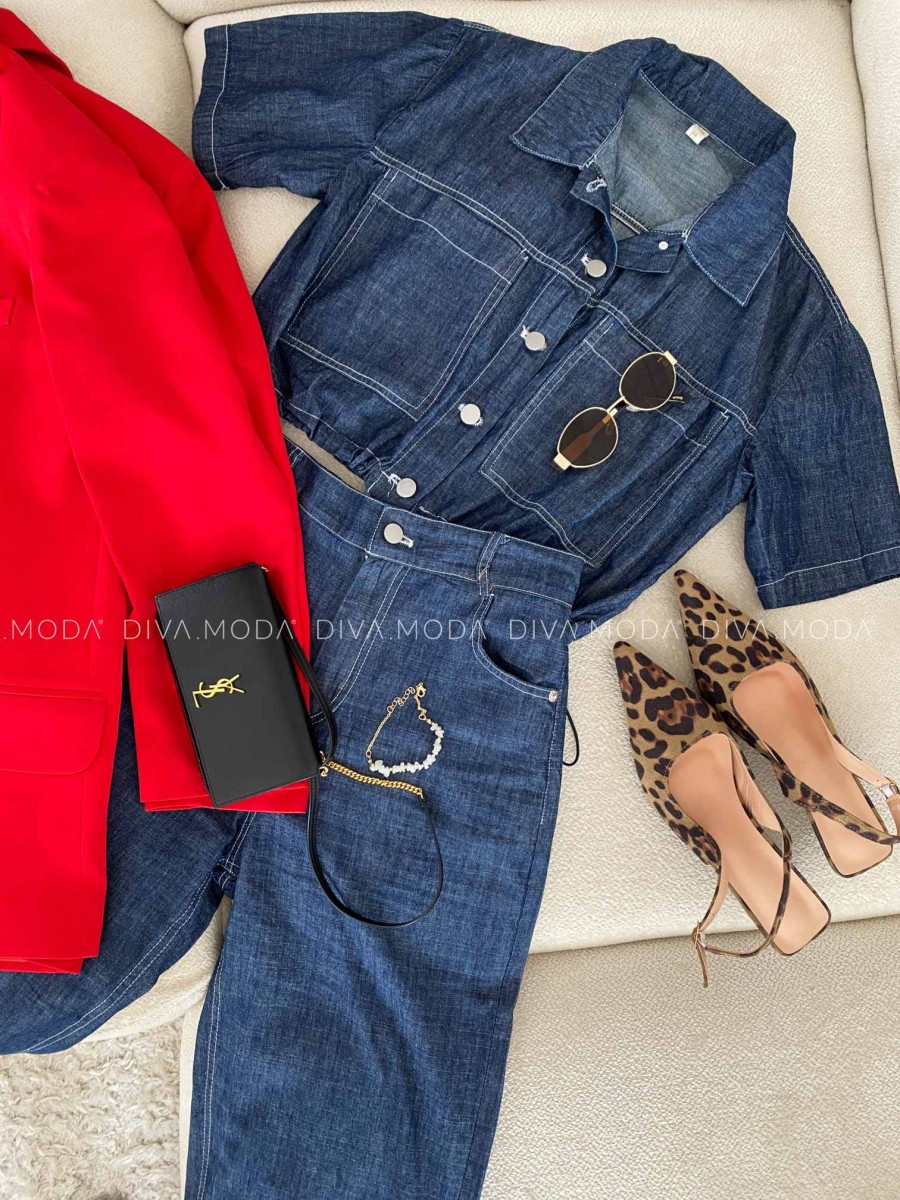 Rifľovinový komplet dark denim K 300