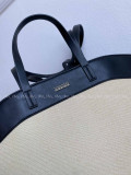 Veľká shopper kabelka z umelej kože ecru / čierna