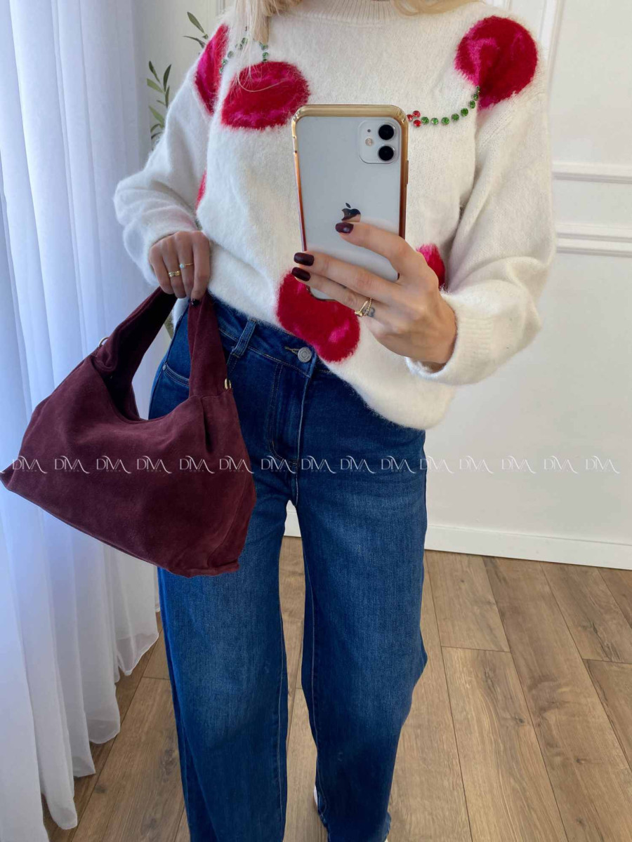 Rifle wide leg tmavo modré A 73