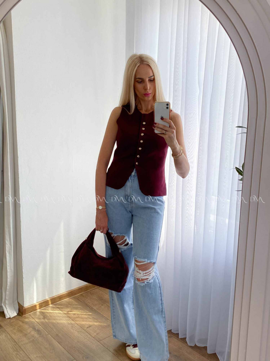 Rifle modré s trhaním A 19