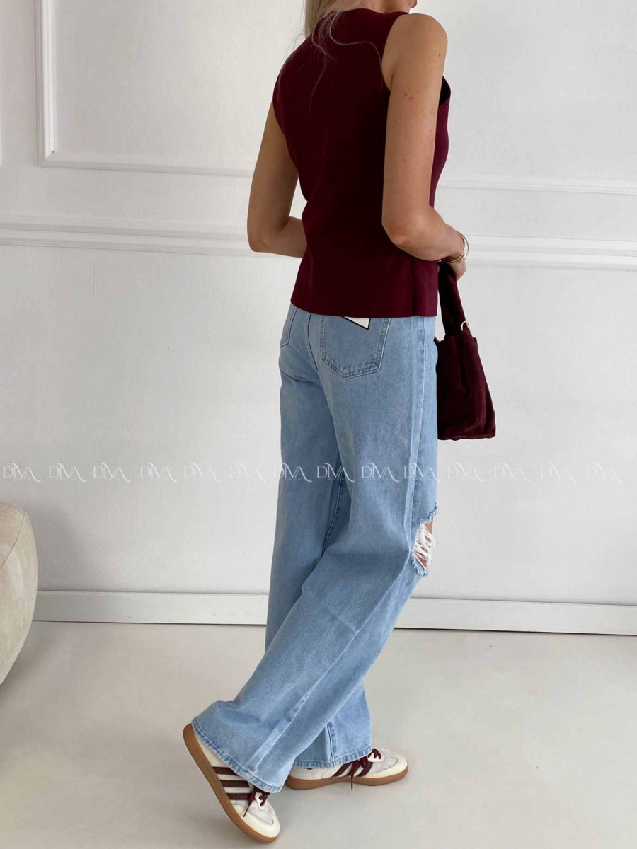 Rifle modré s trhaním A 19