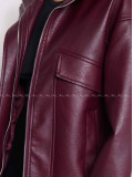 Koženková bombera Leon burgundy A 71