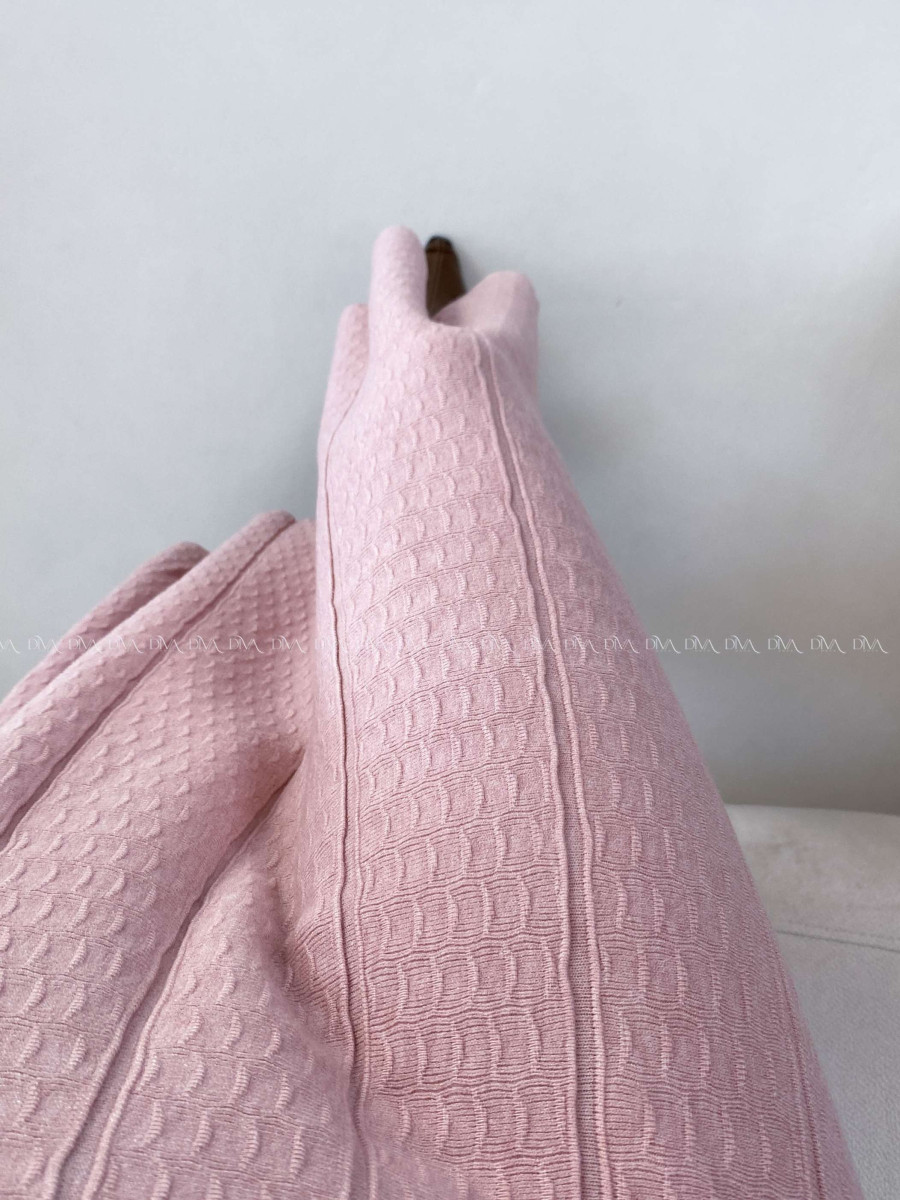 Úpletová A -sukňa so štruktúrou staroružová A 34