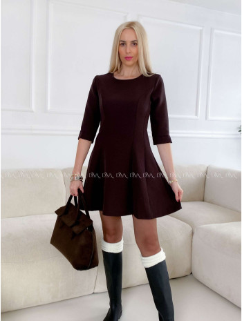 Krátke A- šaty Danea dark choco A 132