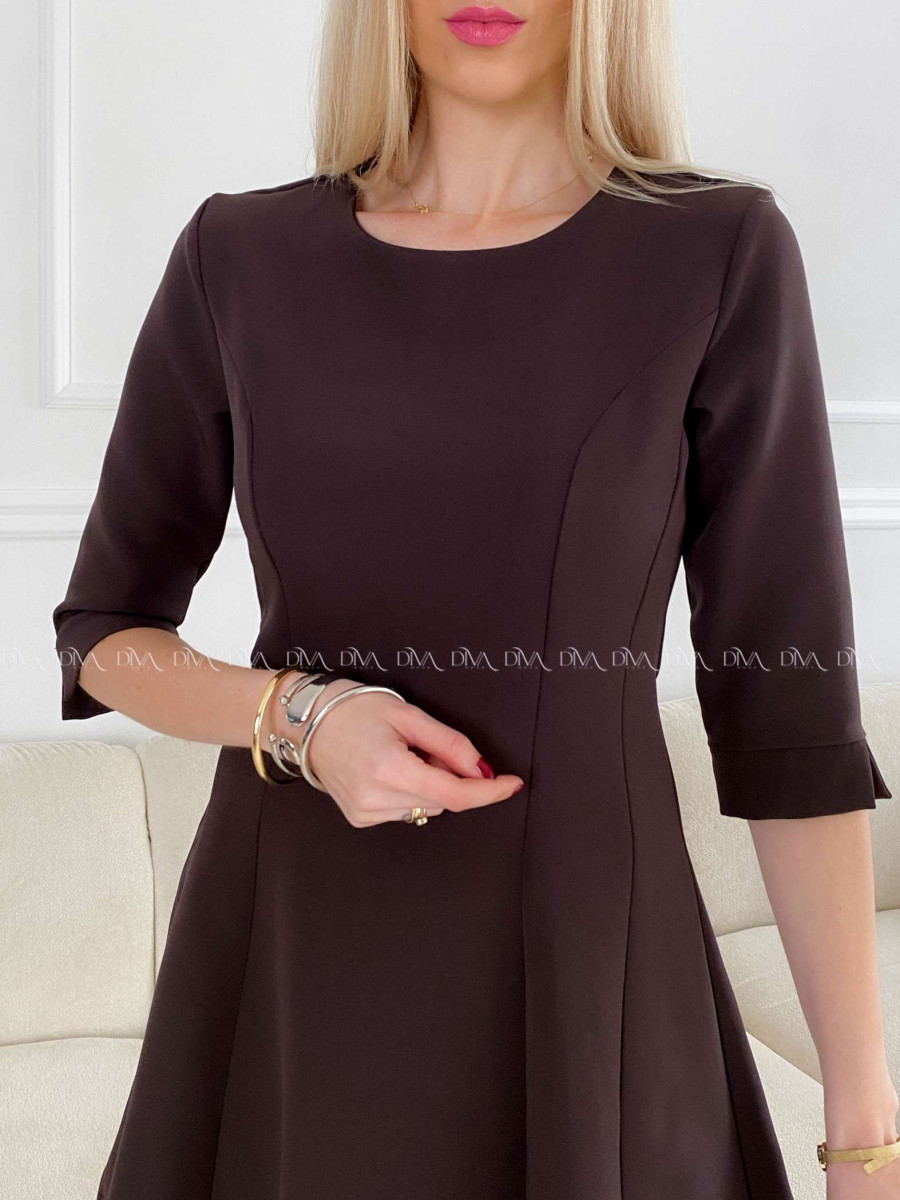 Krátke A- šaty Danea dark choco A 132
