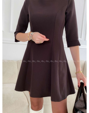 Krátke A- šaty Danea dark choco A 132
