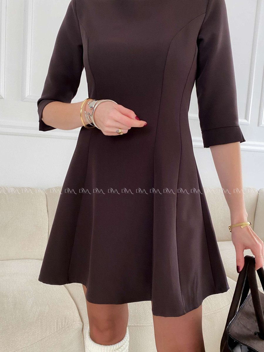 Krátke A- šaty Danea dark choco A 132