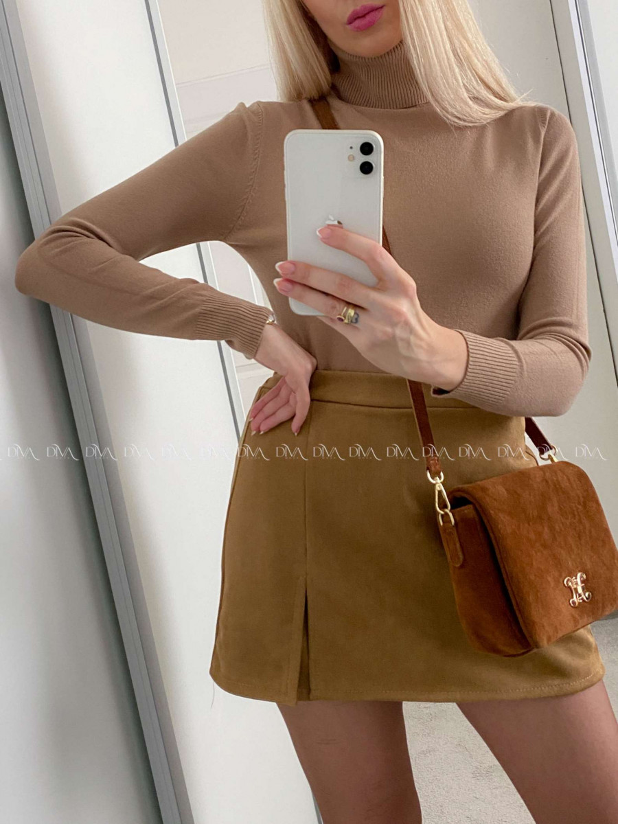 Basic hladký rolák hnedá S 23