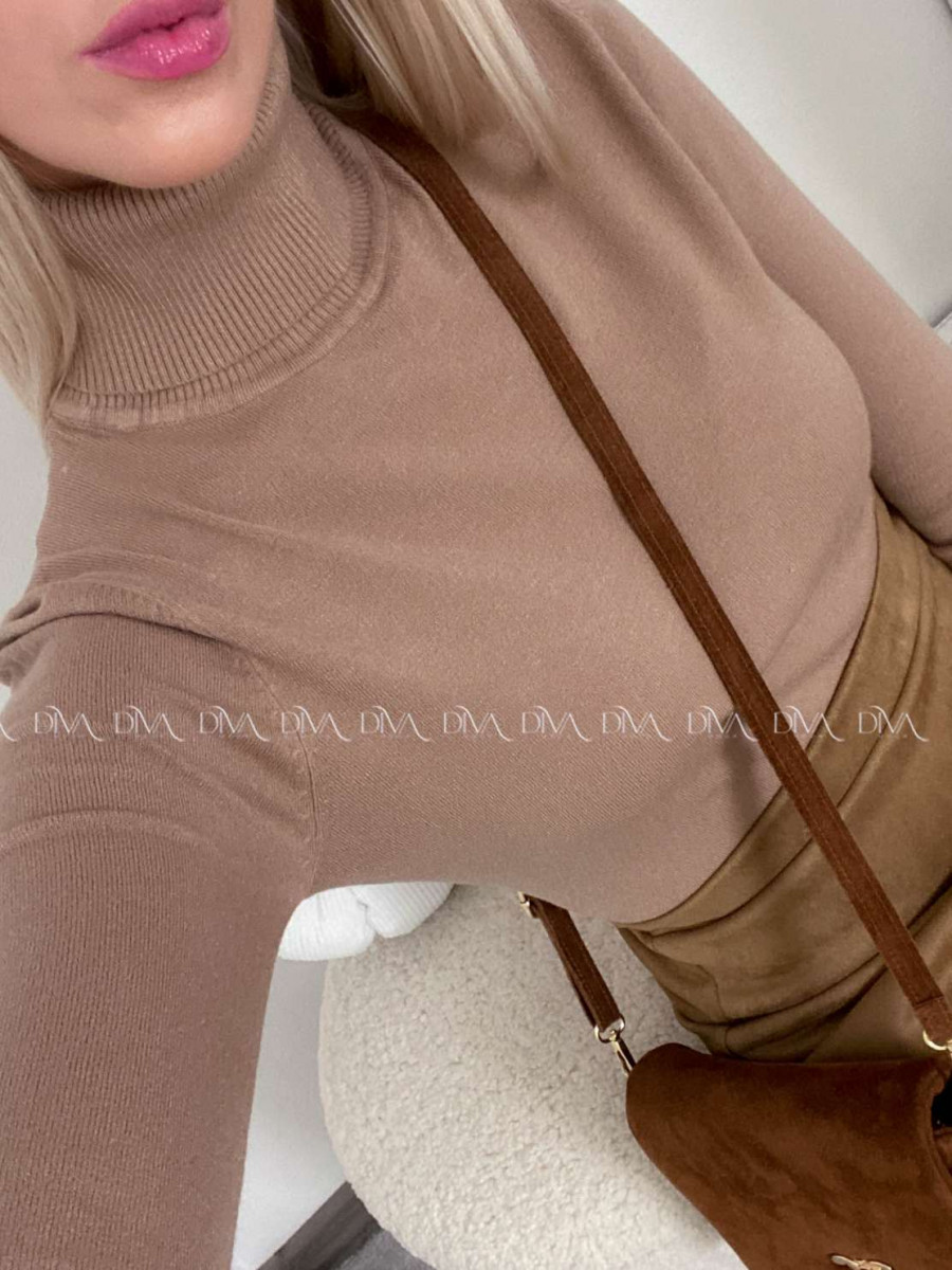 Basic hladký rolák hnedá S 23