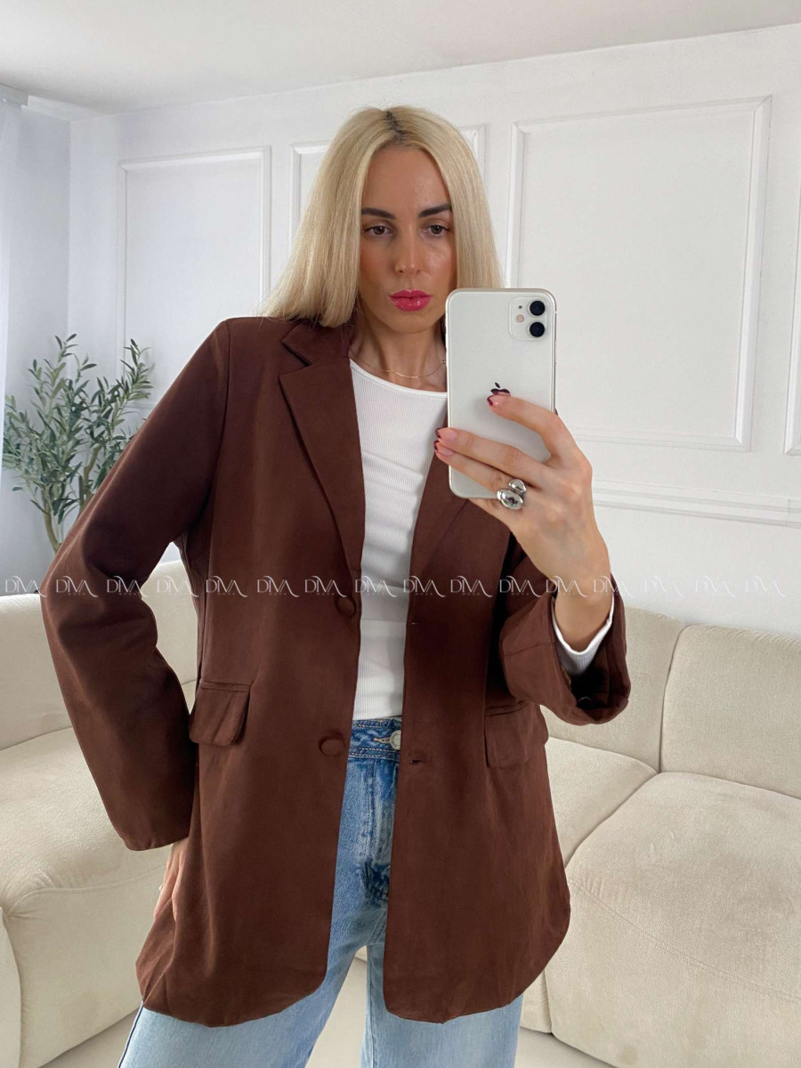 Jelenicové sako čokoládové A 148