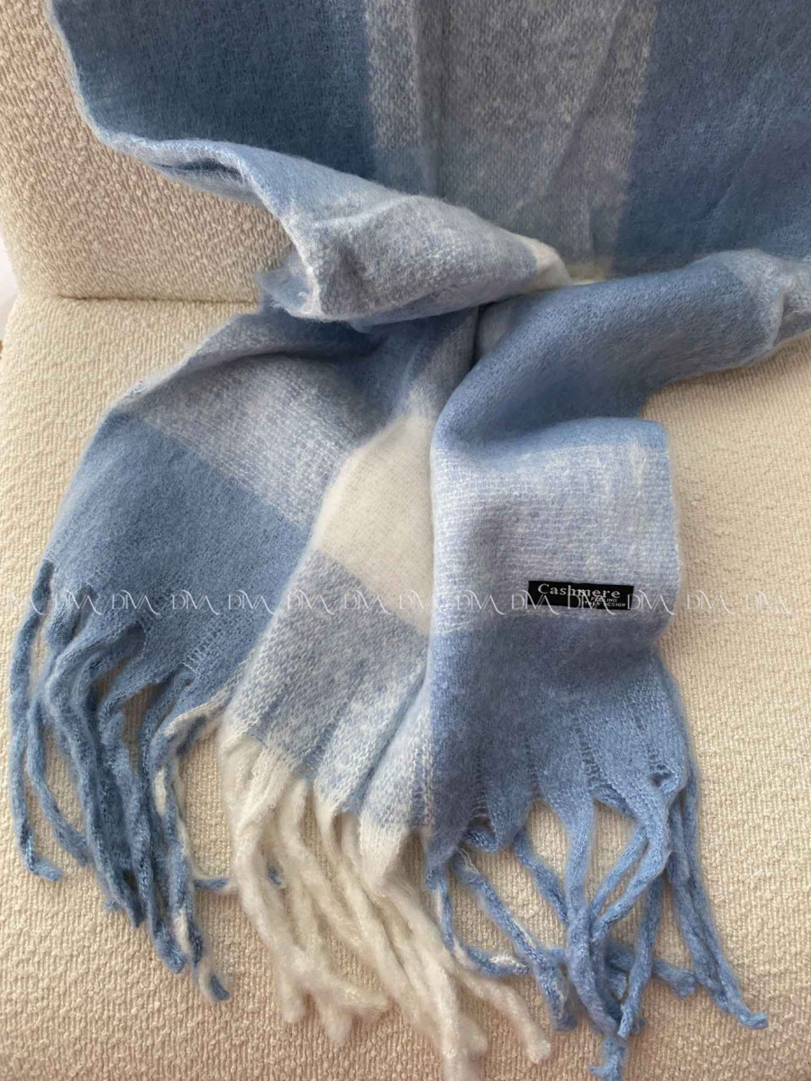 Maxi kockovaný kašmírový šál P 104