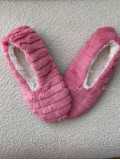 Kožušinové huňaté papučky ružové