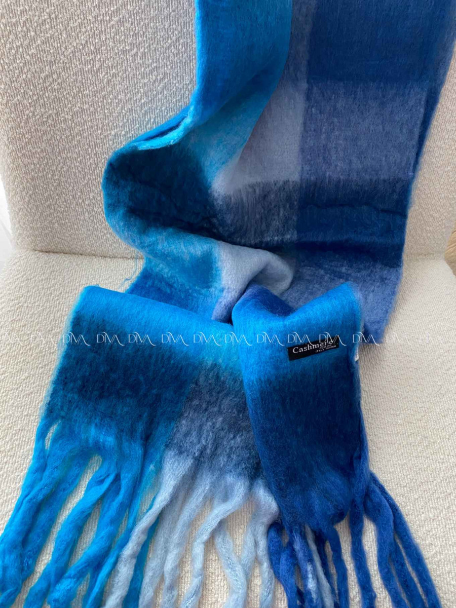 Maxi kockovaný kašmírový šál P 108